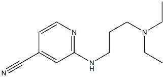 2-{[3-(diethylamino)propyl]amino}isonicotinonitrile Structure