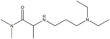 2-{[3-(diethylamino)propyl]amino}-N,N-dimethylpropanamide 化学構造式