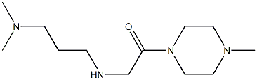 2-{[3-(dimethylamino)propyl]amino}-1-(4-methylpiperazin-1-yl)ethan-1-one,,结构式