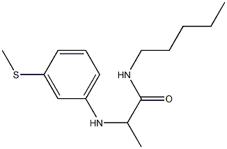 2-{[3-(methylsulfanyl)phenyl]amino}-N-pentylpropanamide|