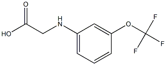 2-{[3-(trifluoromethoxy)phenyl]amino}acetic acid Structure