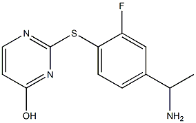 2-{[4-(1-aminoethyl)-2-fluorophenyl]sulfanyl}pyrimidin-4-ol