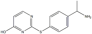 2-{[4-(1-aminoethyl)phenyl]sulfanyl}pyrimidin-4-ol Structure