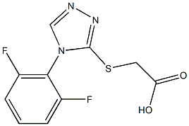 2-{[4-(2,6-difluorophenyl)-4H-1,2,4-triazol-3-yl]sulfanyl}acetic acid Structure