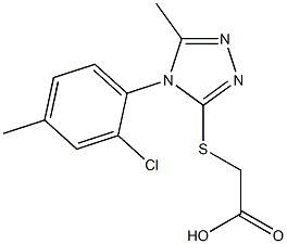 2-{[4-(2-chloro-4-methylphenyl)-5-methyl-4H-1,2,4-triazol-3-yl]sulfanyl}acetic acid