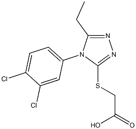 2-{[4-(3,4-dichlorophenyl)-5-ethyl-4H-1,2,4-triazol-3-yl]sulfanyl}acetic acid