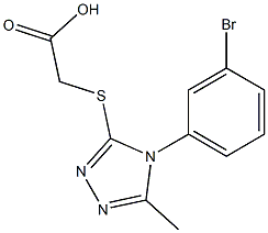 2-{[4-(3-bromophenyl)-5-methyl-4H-1,2,4-triazol-3-yl]sulfanyl}acetic acid