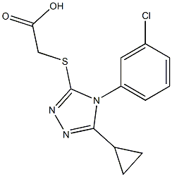  2-{[4-(3-chlorophenyl)-5-cyclopropyl-4H-1,2,4-triazol-3-yl]sulfanyl}acetic acid