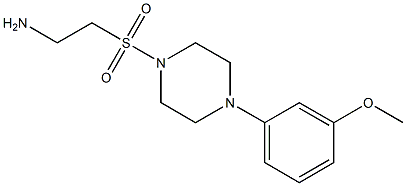 2-{[4-(3-methoxyphenyl)piperazine-1-]sulfonyl}ethan-1-amine Structure