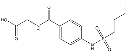 2-{[4-(butane-1-sulfonamido)phenyl]formamido}acetic acid 化学構造式