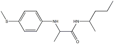  2-{[4-(methylsulfanyl)phenyl]amino}-N-(pentan-2-yl)propanamide