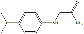 2-{[4-(propan-2-yl)phenyl]amino}acetamide 化学構造式