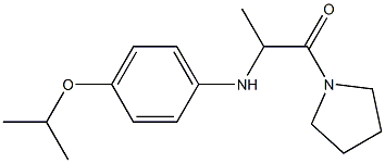 2-{[4-(propan-2-yloxy)phenyl]amino}-1-(pyrrolidin-1-yl)propan-1-one Structure