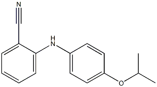 2-{[4-(propan-2-yloxy)phenyl]amino}benzonitrile,,结构式