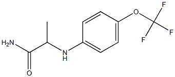 2-{[4-(trifluoromethoxy)phenyl]amino}propanamide Structure