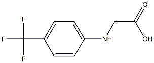 2-{[4-(trifluoromethyl)phenyl]amino}acetic acid,,结构式