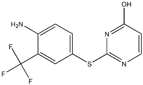 2-{[4-amino-3-(trifluoromethyl)phenyl]sulfanyl}pyrimidin-4-ol