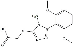 2-{[4-amino-5-(2,6-dimethoxyphenyl)-4H-1,2,4-triazol-3-yl]sulfanyl}acetic acid