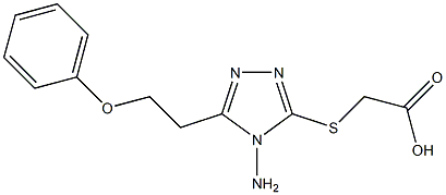 2-{[4-amino-5-(2-phenoxyethyl)-4H-1,2,4-triazol-3-yl]sulfanyl}acetic acid