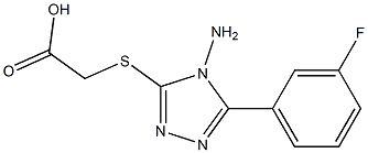 2-{[4-amino-5-(3-fluorophenyl)-4H-1,2,4-triazol-3-yl]sulfanyl}acetic acid|