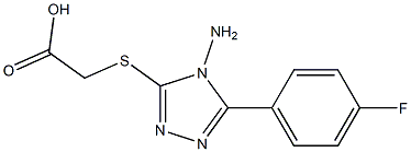 2-{[4-amino-5-(4-fluorophenyl)-4H-1,2,4-triazol-3-yl]sulfanyl}acetic acid