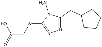 2-{[4-amino-5-(cyclopentylmethyl)-4H-1,2,4-triazol-3-yl]sulfanyl}acetic acid