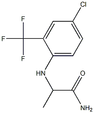 2-{[4-chloro-2-(trifluoromethyl)phenyl]amino}propanamide