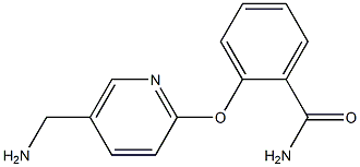 2-{[5-(aminomethyl)pyridin-2-yl]oxy}benzamide,,结构式