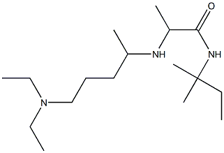  2-{[5-(diethylamino)pentan-2-yl]amino}-N-(2-methylbutan-2-yl)propanamide