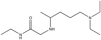 2-{[5-(diethylamino)pentan-2-yl]amino}-N-ethylacetamide,,结构式