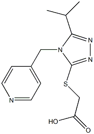 2-{[5-(propan-2-yl)-4-(pyridin-4-ylmethyl)-4H-1,2,4-triazol-3-yl]sulfanyl}acetic acid