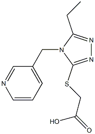 2-{[5-ethyl-4-(pyridin-3-ylmethyl)-4H-1,2,4-triazol-3-yl]sulfanyl}acetic acid