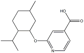 2-{[5-methyl-2-(propan-2-yl)cyclohexyl]oxy}pyridine-4-carboxylic acid