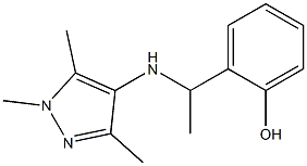 2-{1-[(1,3,5-trimethyl-1H-pyrazol-4-yl)amino]ethyl}phenol|