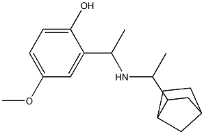 2-{1-[(1-{bicyclo[2.2.1]heptan-2-yl}ethyl)amino]ethyl}-4-methoxyphenol Structure