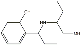 2-{1-[(1-hydroxybutan-2-yl)amino]propyl}phenol 化学構造式