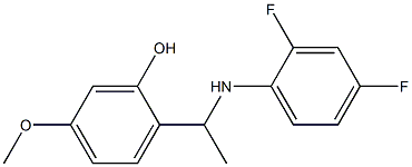 2-{1-[(2,4-difluorophenyl)amino]ethyl}-5-methoxyphenol|