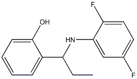 2-{1-[(2,5-difluorophenyl)amino]propyl}phenol 结构式