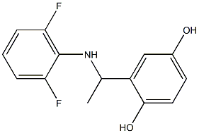 2-{1-[(2,6-difluorophenyl)amino]ethyl}benzene-1,4-diol