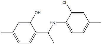  2-{1-[(2-chloro-4-methylphenyl)amino]ethyl}-5-methylphenol