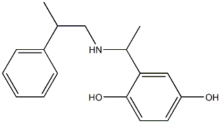 2-{1-[(2-phenylpropyl)amino]ethyl}benzene-1,4-diol