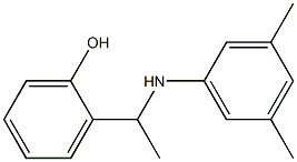 2-{1-[(3,5-dimethylphenyl)amino]ethyl}phenol 化学構造式
