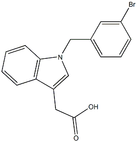 2-{1-[(3-bromophenyl)methyl]-1H-indol-3-yl}acetic acid