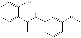 2-{1-[(3-methoxyphenyl)amino]ethyl}phenol Struktur