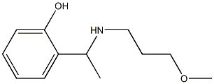 2-{1-[(3-methoxypropyl)amino]ethyl}phenol,,结构式