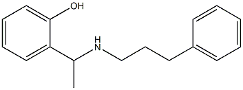 2-{1-[(3-phenylpropyl)amino]ethyl}phenol Struktur