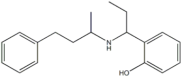 2-{1-[(4-phenylbutan-2-yl)amino]propyl}phenol 化学構造式