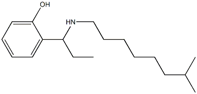 2-{1-[(7-methyloctyl)amino]propyl}phenol Struktur