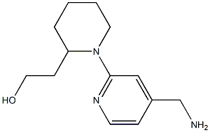 2-{1-[4-(aminomethyl)pyridin-2-yl]piperidin-2-yl}ethanol Structure