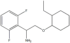 2-{1-amino-2-[(2-ethylcyclohexyl)oxy]ethyl}-1,3-difluorobenzene,,结构式